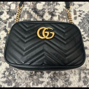 AUTHENTIC GUCCI GG MARMONT SMALL SHOULDER BAG with box, dust bag, tags